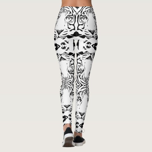 Unieke witte tijgerLeggings Leggings (Achterkant)