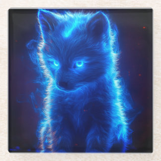 Unieke Wolf Pup Onderzetter Glazen Onderzetter