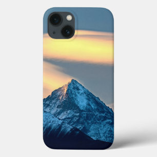Unieke wolken boven besneeuwde bergen Case-Mate iPhone case