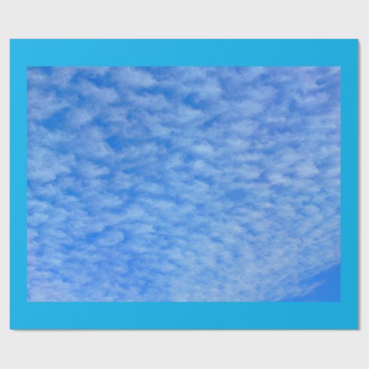 Unieke wolkenpakpapier cadeaupapier (Vlak)