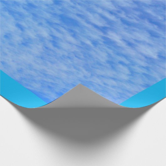 Unieke wolkenpakpapier cadeaupapier (Hoek)