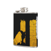 Unieke wolkstad heupfles (Links)