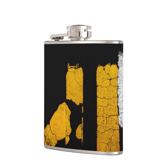 Unieke wolkstad heupfles (Links)