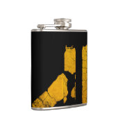 Unieke wolkstad heupfles (Rechts)