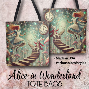 Unieke Wonderland Kunst Alice Konijnenhol Tote Bag
