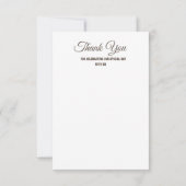 Unieke Wooden Arbor Beach Flower Weddenschap Bedankkaart (Achterkant)