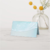 Unieke Wooden Arbor Beach Flowers Weddenschap Plaatskaartje (Achterkant)