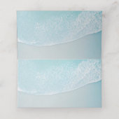 Unieke Wooden Arbor Beach Flowers Weddenschap Plaatskaartje (Binnenkant ongevouwen)