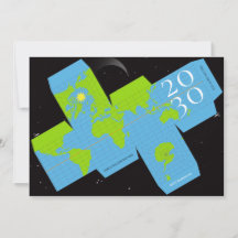 Unieke World Wereldbol Interactive Holiday Card