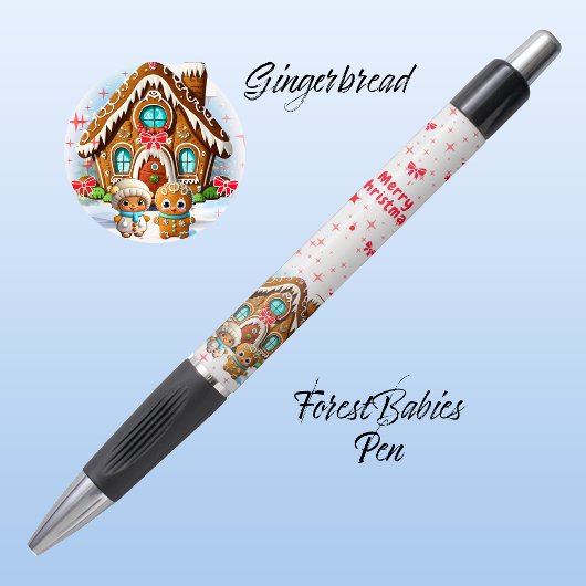 Unieke Xmas Gingerbread Huis, Man, Meisje, Wit Pen