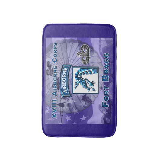 Unieke XVIII Airborne Corps Cadeautroubler Badmat (Voorkant Verticaal)