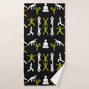 Unieke yoga cadeau badhanddoek