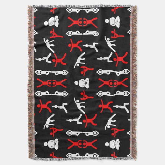 Unieke Yoga Gift Deken (Voorkant Verticaal)