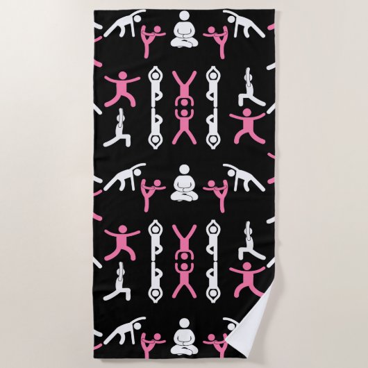Unieke Yoga Gift Strandlaken (Voorkant)