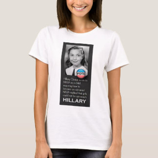 Unieke Young Hillary Photo T-Shirt