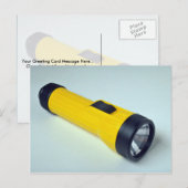 Unieke zaklamp briefkaart (Voorkant / Achterkant)