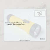 Unieke zaklamp briefkaart (Achterkant)