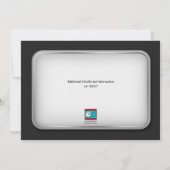 Unieke Zebra Druk Oranje feestdagen af Kaart (Achterkant)