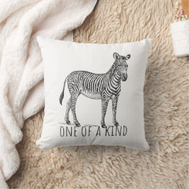 Unieke zebra van een soort kussen