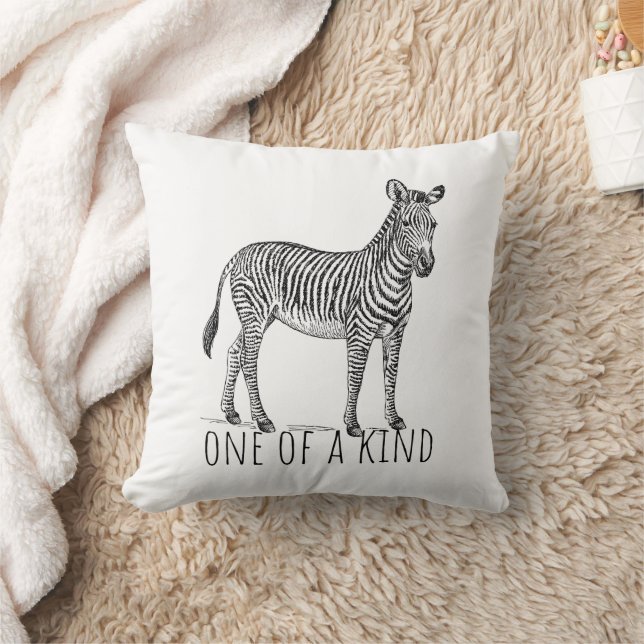 Unieke zebra van een soort kussen (Deken)