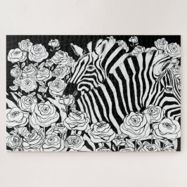 Unieke zebra's legpuzzel