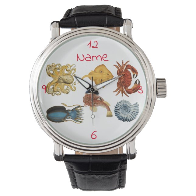 Unieke Zee wordt beoordeeld Thunder_Cove Horloge (Voorkant)