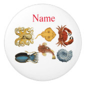 Unieke Zee wordt beoordeeld Thunder_Cove Keramische Knop (Voorkant)