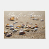 Unieke zeeplanken binnenshuis in de buitendeur deurmat (Voorkant)