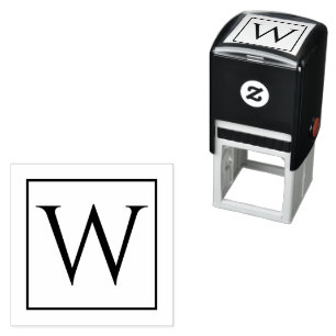 Unieke zelfinktstempel met uw monogram  zelfinktende stempel
