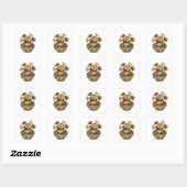 Unieke zilveren abstracte sticker afbeelding (Vel)
