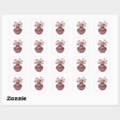Unieke zilveren abstracte vierkante sticker (Vel)