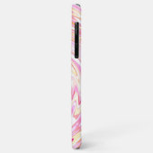 Unieke Zonnegeel Oranje Blush Pink Swirl Art Case-Mate iPhone Case (Achterkant/links)