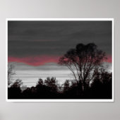 Unieke zonsondergang poster (Voorkant)