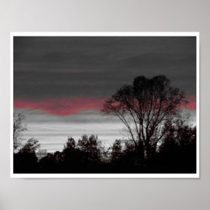 Unieke zonsondergang poster