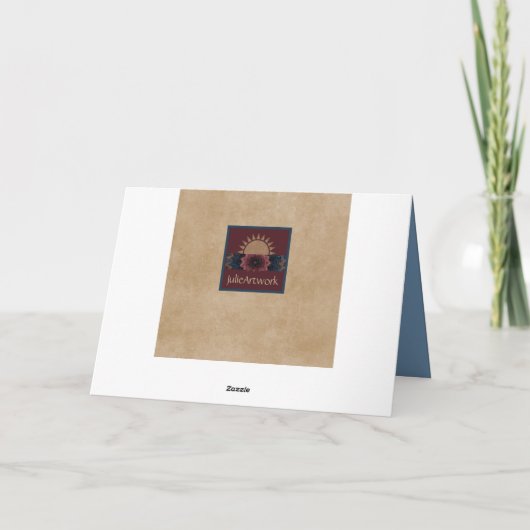 Unieke Zuidwestelijke Moederdag Kaart met hart (Achterkant)