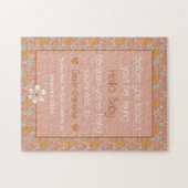 Unieke zwangerschapsaankondiging cadeau  retro legpuzzel (Horizontaal)