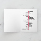 Unieke zwangerschapsaankondiging Kaart naar Famili (Binnen)