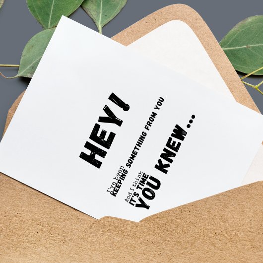 Unieke zwangerschapsaankondiging Kaart naar Famili