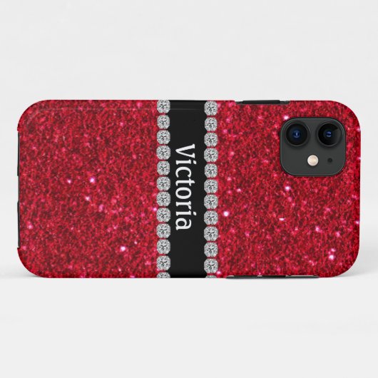 Unieke ZWART RUBY RED IPHONE 5 Hoesje (Achterkant (horizontaal))