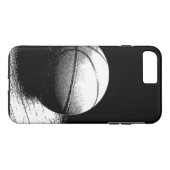 Unieke zwart wit basketbal Case-Mate iPhone case (Achterkant (Horizontaal))