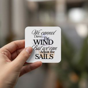 Unieke zwart-wit grafische Vintage Vierkante Sticker