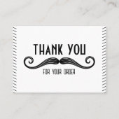 Unieke zwart-wit kapperszaak dank u visitekaartje (Voorkant)