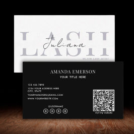 Unieke zwart-wit QR-code Visitekaartje