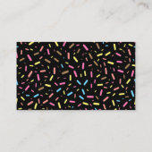 Unieke zwarte besproeiing Cherry Ice Cone Visitekaartje (Achterkant)