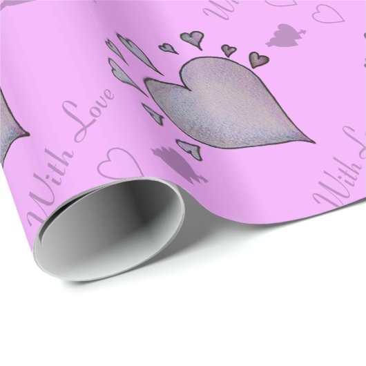 unieke zwarte en witte liefdesharten cadeaupapier (Rol Hoek)