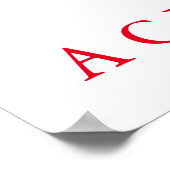 Unieke zwarte en witte Motivatie Wolf Silhouette Poster (Hoek)