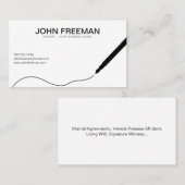 Unieke zwarte en Witte Noteerbare Openbare Onderte Visitekaartje (Voorkant / Achterkant)