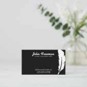 Unieke zwarte en witte Noterende Ondertekenaar van Visitekaartje (Staand voorkant)