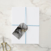 Unieke zwarte goudgrunge cadeaulabel (Met Touw)