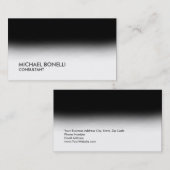 Unieke zwarte grijze witte consultant visitekaartje (Voorkant / Achterkant)